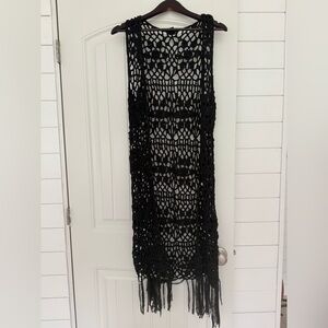 Forever 21 Black Crochet Top